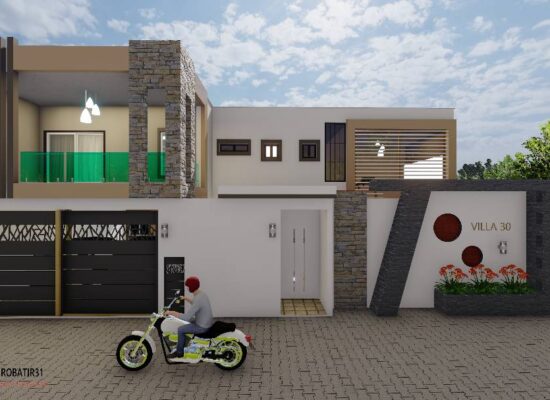 Modification villa duplex de 5 pieces a Bingerville feh kesse cite Les Rosiers